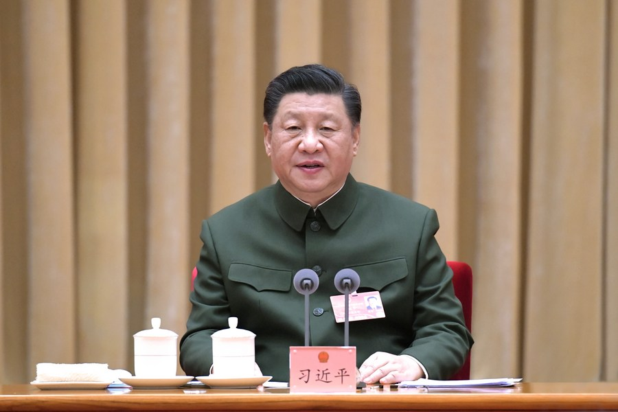 Xi Focus: Top commanders call to strengthen national defense